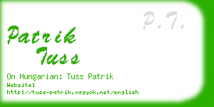 patrik tuss business card